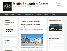 Tablet Screenshot of mediaeducationcentre.eu